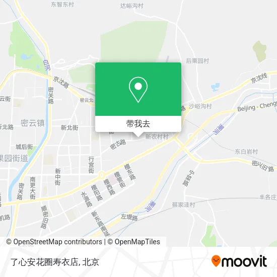 了心安花圈寿衣店地图