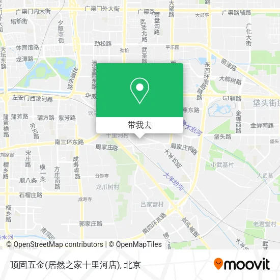 顶固五金(居然之家十里河店)地图