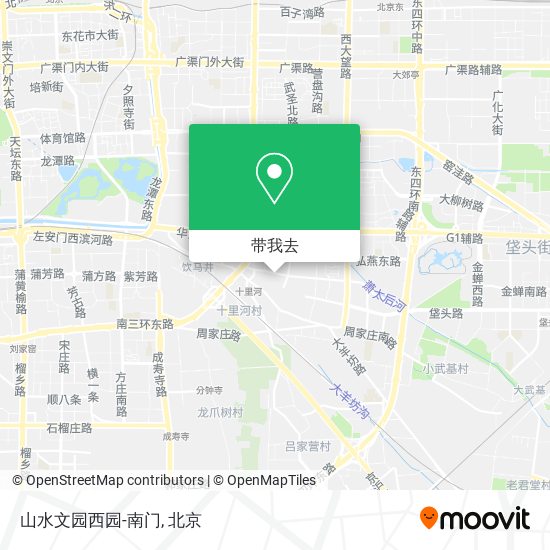 山水文园西园-南门地图