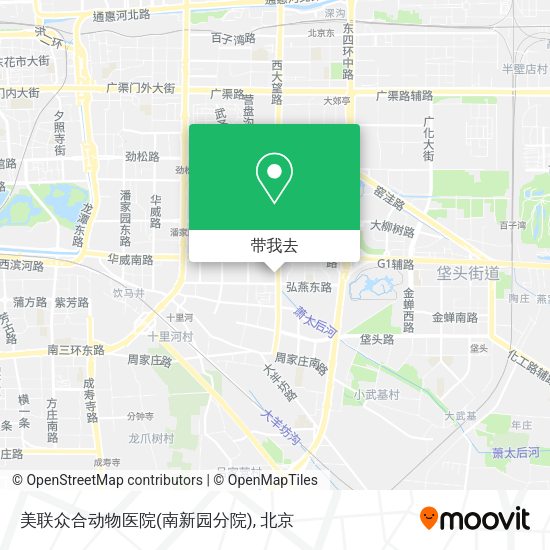 美联众合动物医院(南新园分院)地图