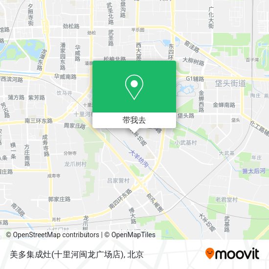 美多集成灶(十里河闽龙广场店)地图