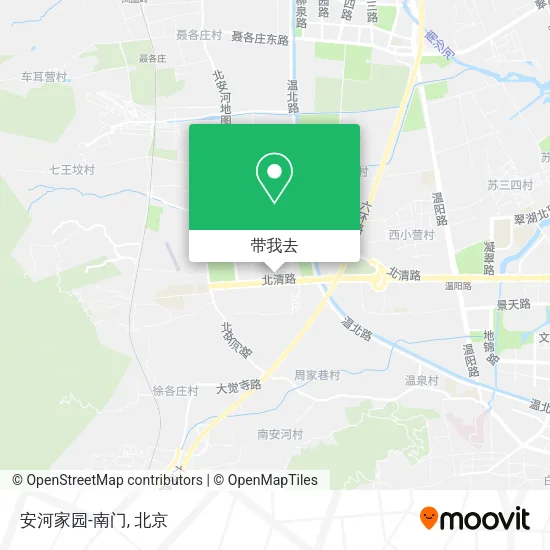 安河家园-南门地图