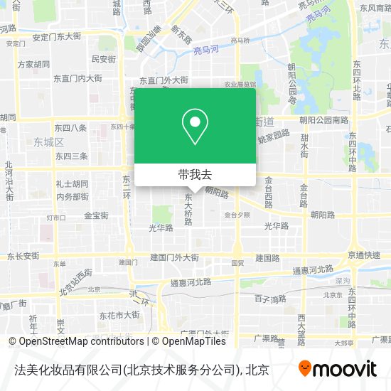 法美化妆品有限公司(北京技术服务分公司)地图