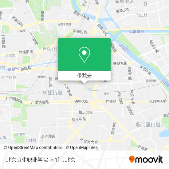 北京卫生职业学院-南1门地图