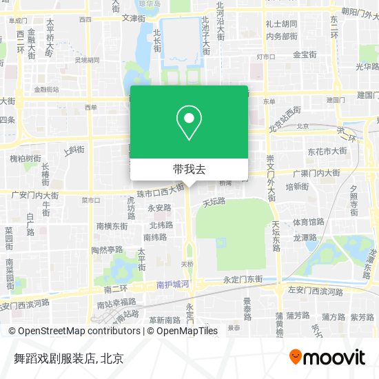 舞蹈戏剧服装店地图