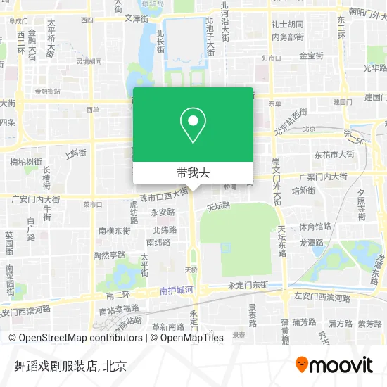 舞蹈戏剧服装店地图