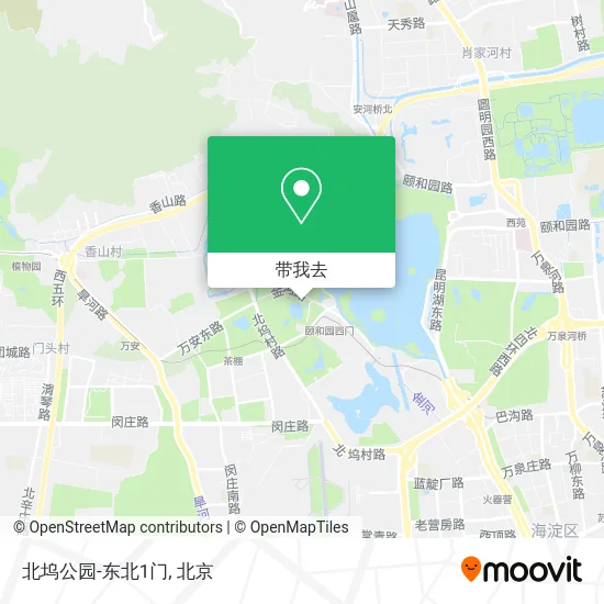北坞公园-东北1门地图