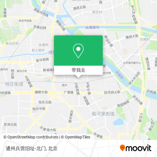 通州兵营旧址-北门地图