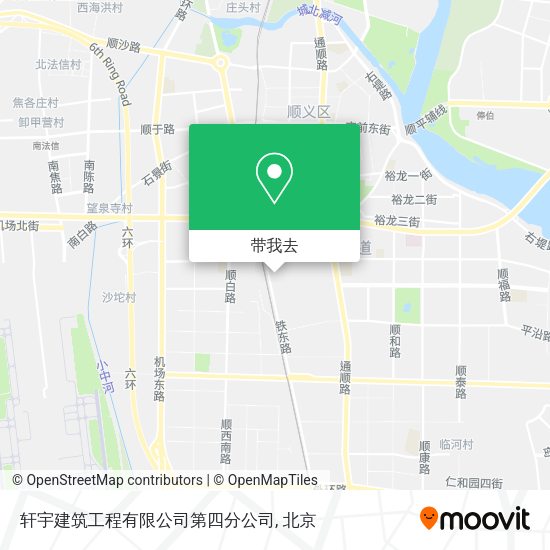 轩宇建筑工程有限公司第四分公司地图