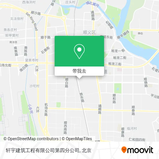 轩宇建筑工程有限公司第四分公司地图