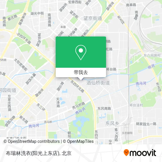 布瑞林洗衣(阳光上东店)地图