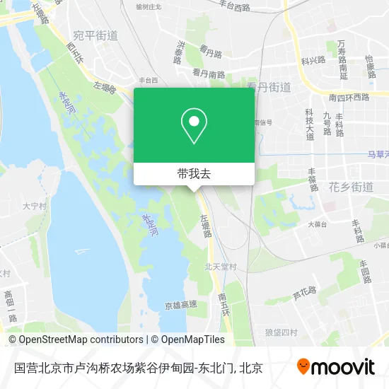 国营北京市卢沟桥农场紫谷伊甸园-东北门地图