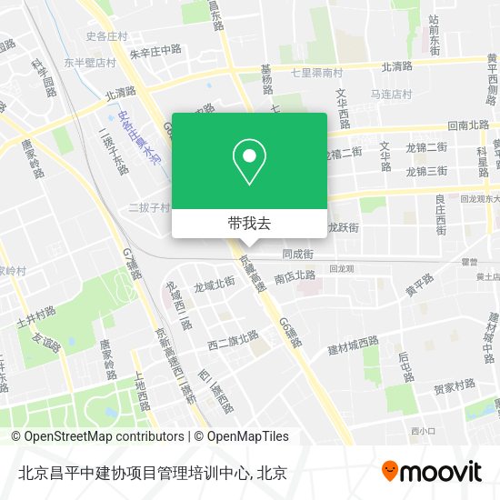北京昌平中建协项目管理培训中心地图