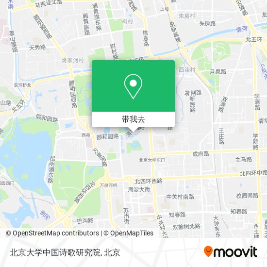 北京大学中国诗歌研究院地图