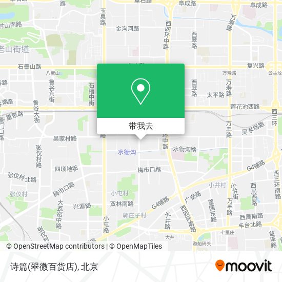 诗篇(翠微百货店)地图
