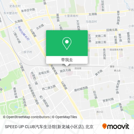 SPEED UP CLUB汽车生活馆(新龙城小区店)地图