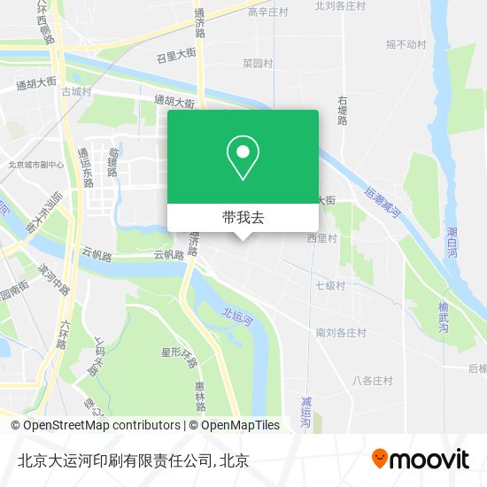 北京大运河印刷有限责任公司地图