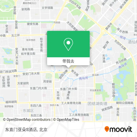 东直门亚朵S酒店地图