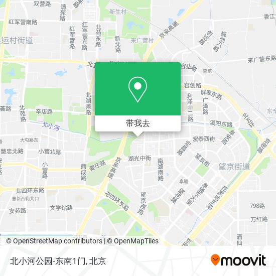 北小河公园-东南1门地图