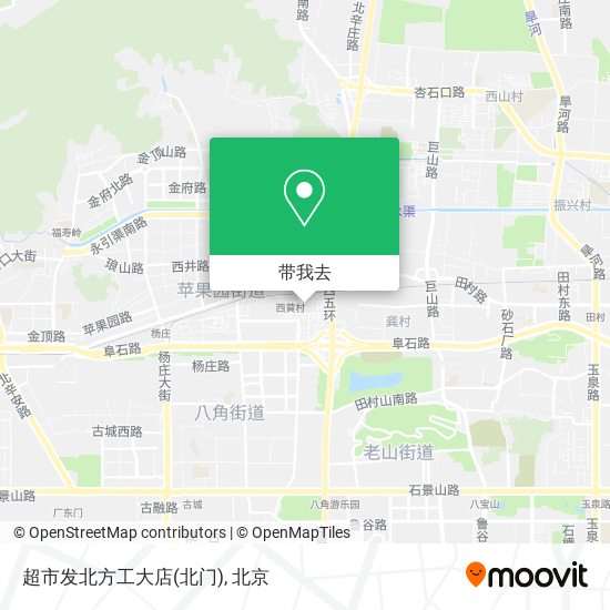 超市发北方工大店(北门)地图