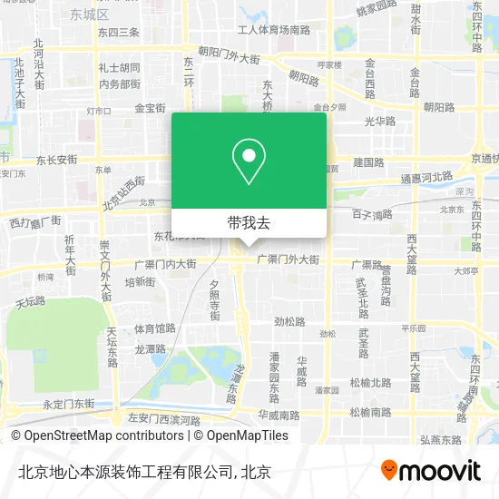 北京地心本源装饰工程有限公司地图