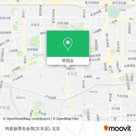 鸿喜族养生会馆(京丰店)地图