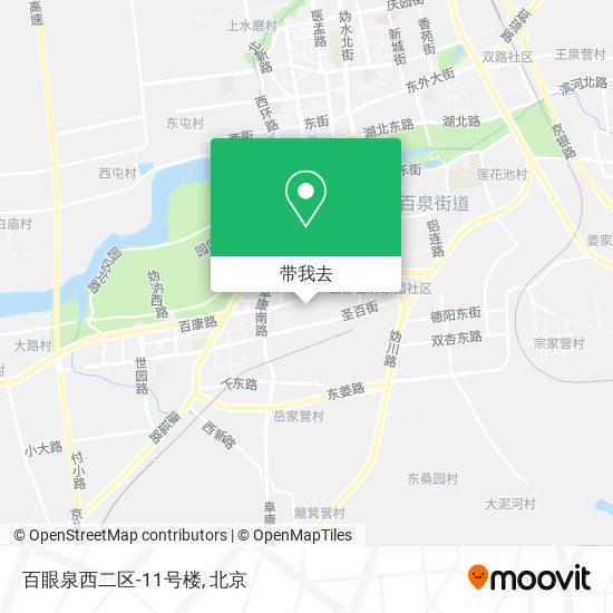 百眼泉西二区-11号楼地图