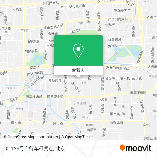 01128号自行车租赁点地图