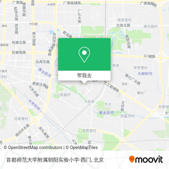 首都师范大学附属朝阳实验小学-西门地图