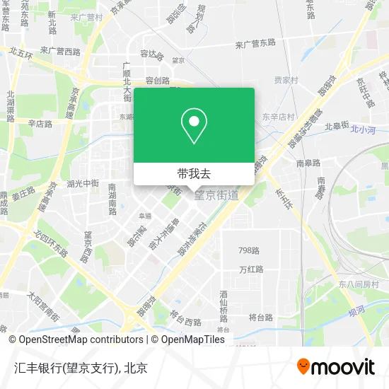 汇丰银行(望京支行)地图