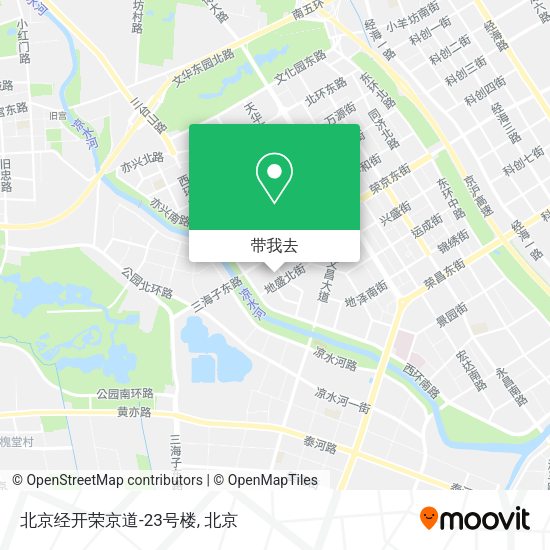 北京经开荣京道-23号楼地图