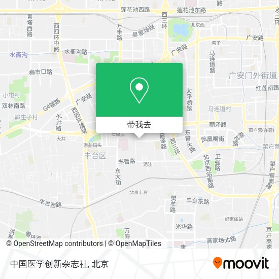 中国医学创新杂志社地图