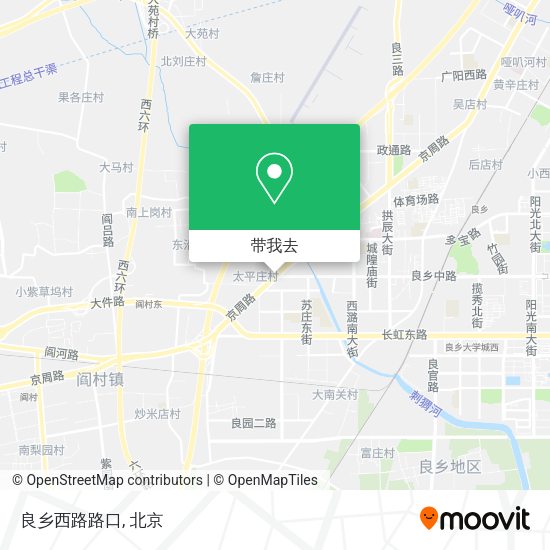 良乡西路路口地图
