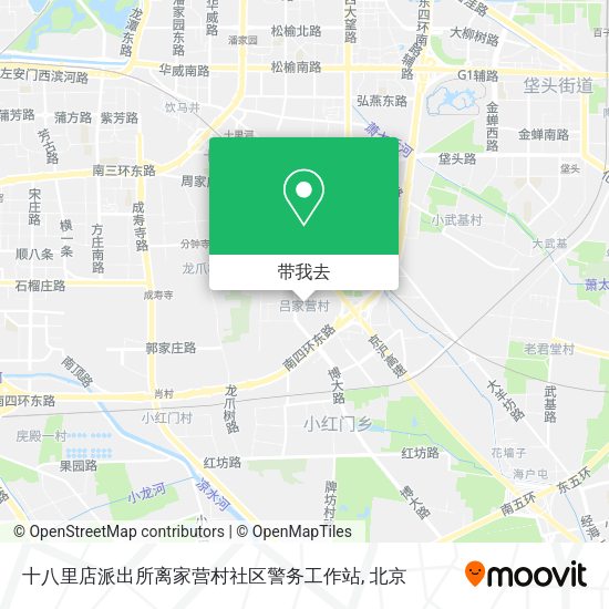 十八里店派出所离家营村社区警务工作站地图