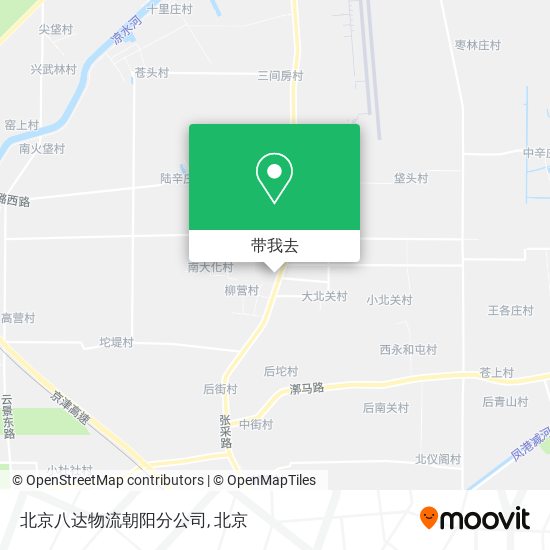北京八达物流朝阳分公司地图