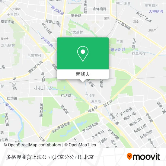 多格漫商贸上海公司(北京分公司)地图