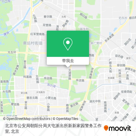 北京市公安局朝阳分局大屯派出所新新家园警务工作室地图