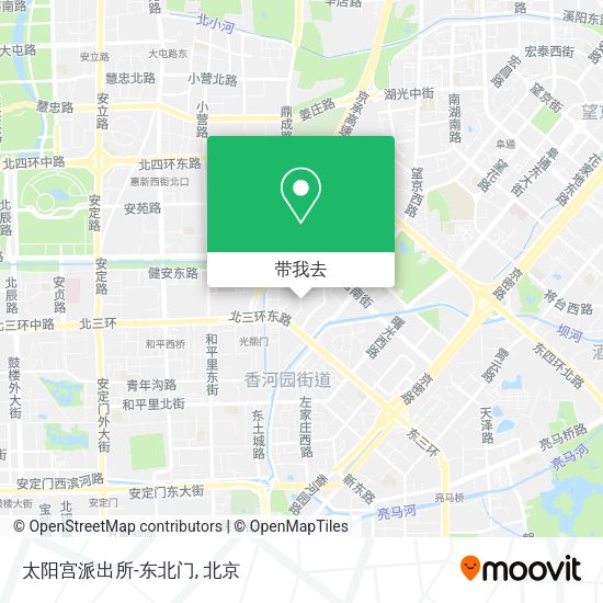 太阳宫派出所-东北门地图