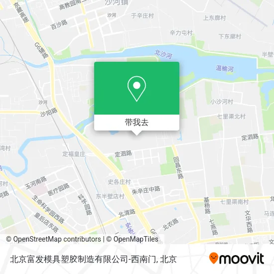 北京富发模具塑胶制造有限公司-西南门地图
