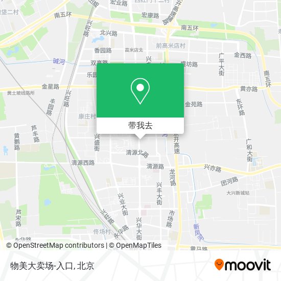 物美大卖场-入口地图
