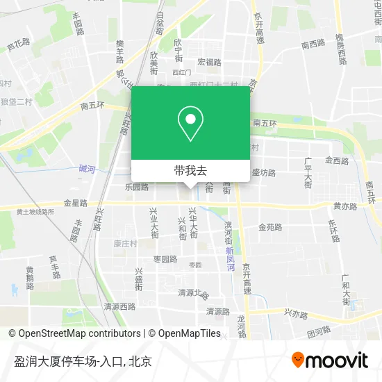 盈润大厦停车场-入口地图