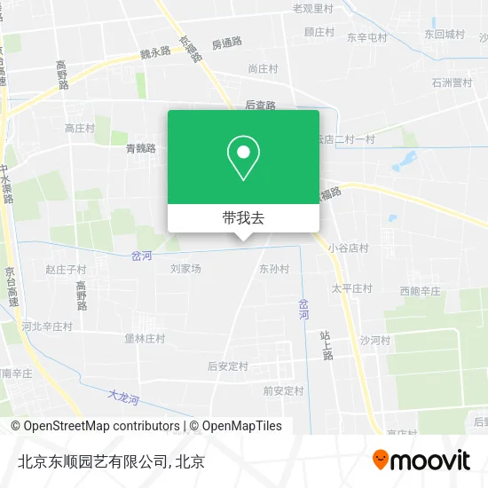 北京东顺园艺有限公司地图