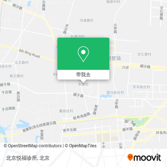 北京悦福诊所地图