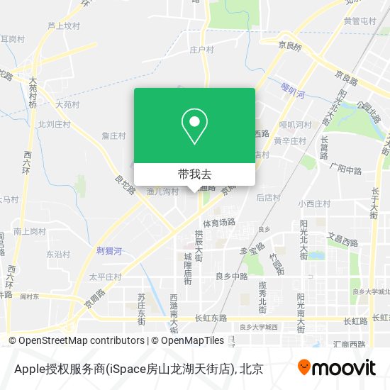 Apple授权服务商(iSpace房山龙湖天街店)地图