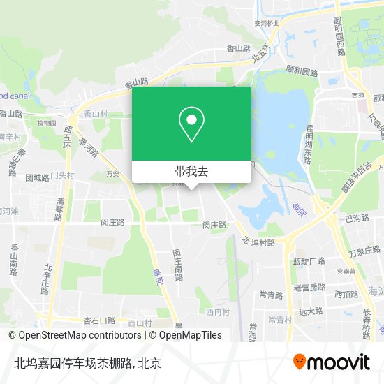 北坞嘉园停车场茶棚路地图