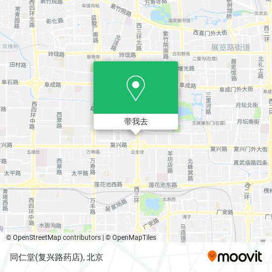同仁堂(复兴路药店)地图