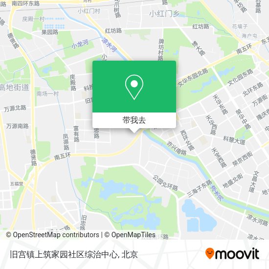 旧宫镇上筑家园社区综治中心地图
