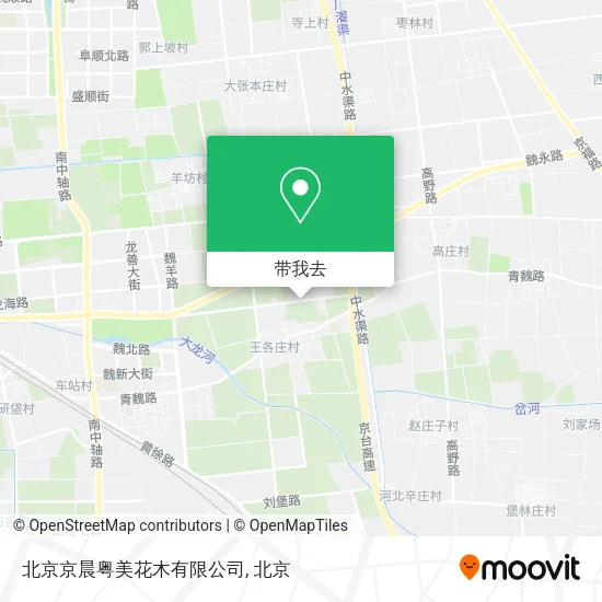 北京京晨粤美花木有限公司地图
