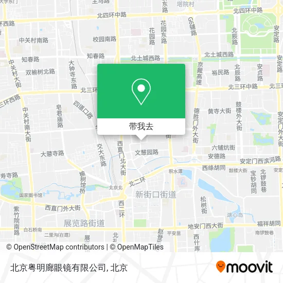 北京粤明廊眼镜有限公司地图