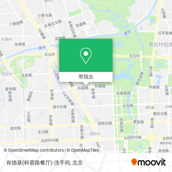 肯德基(科荟路餐厅)-洗手间地图